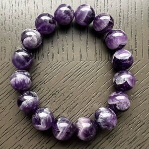 Dream amethyst bracelet 13mm SIZE 7’